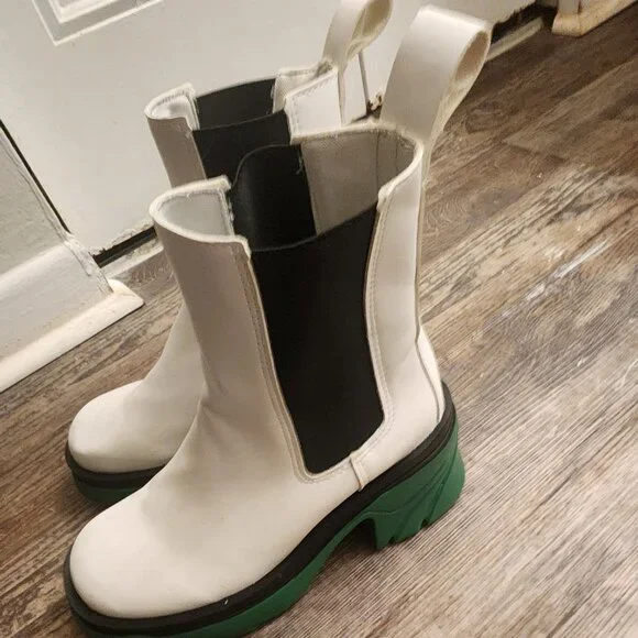 Chunky Heel Ankle Boots - Picture 4 of 5